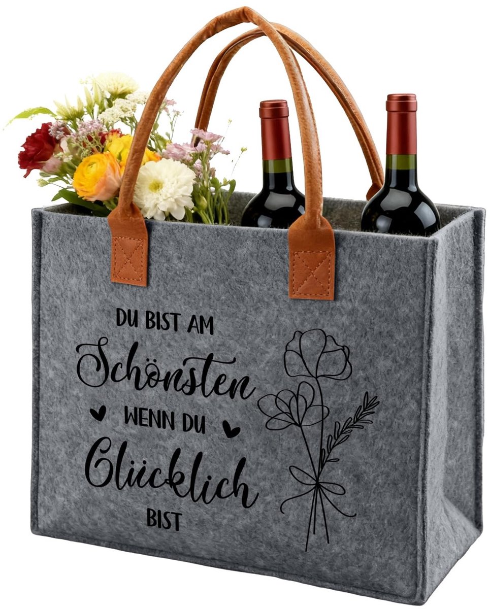 Vilten Shopper Bag - Lichtgewicht en Handig