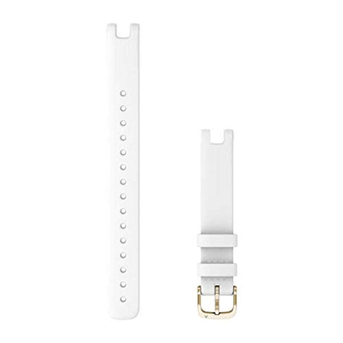 Bandje voor Garmin Lily - 14mm, Italiaanse leer, lichtgouden sluiting