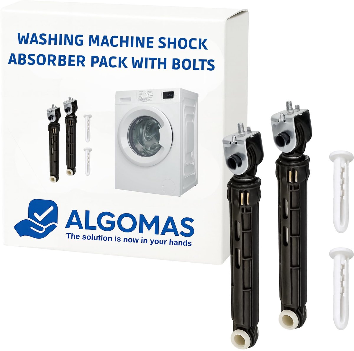 Schokdempers voor Wasmachine - 160-255 mm met Bevestigingsbouten