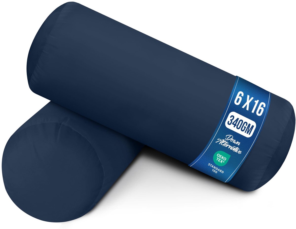 Ondersteuningskussens Set van 2 - Blauw 15x40 cm