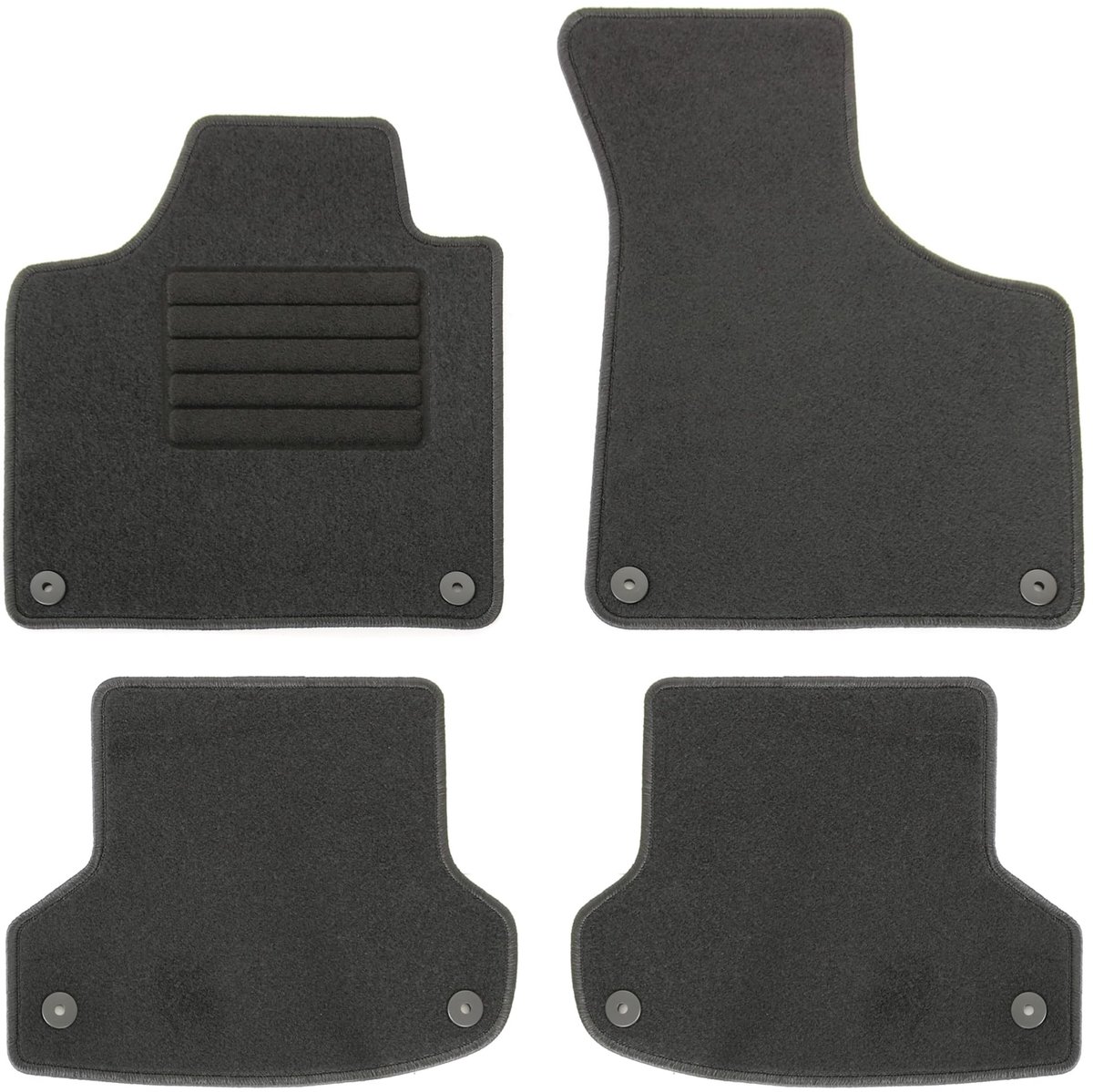 Velours Vloermatten Set - Geschikt voor Audi A3 8P (4-delig)