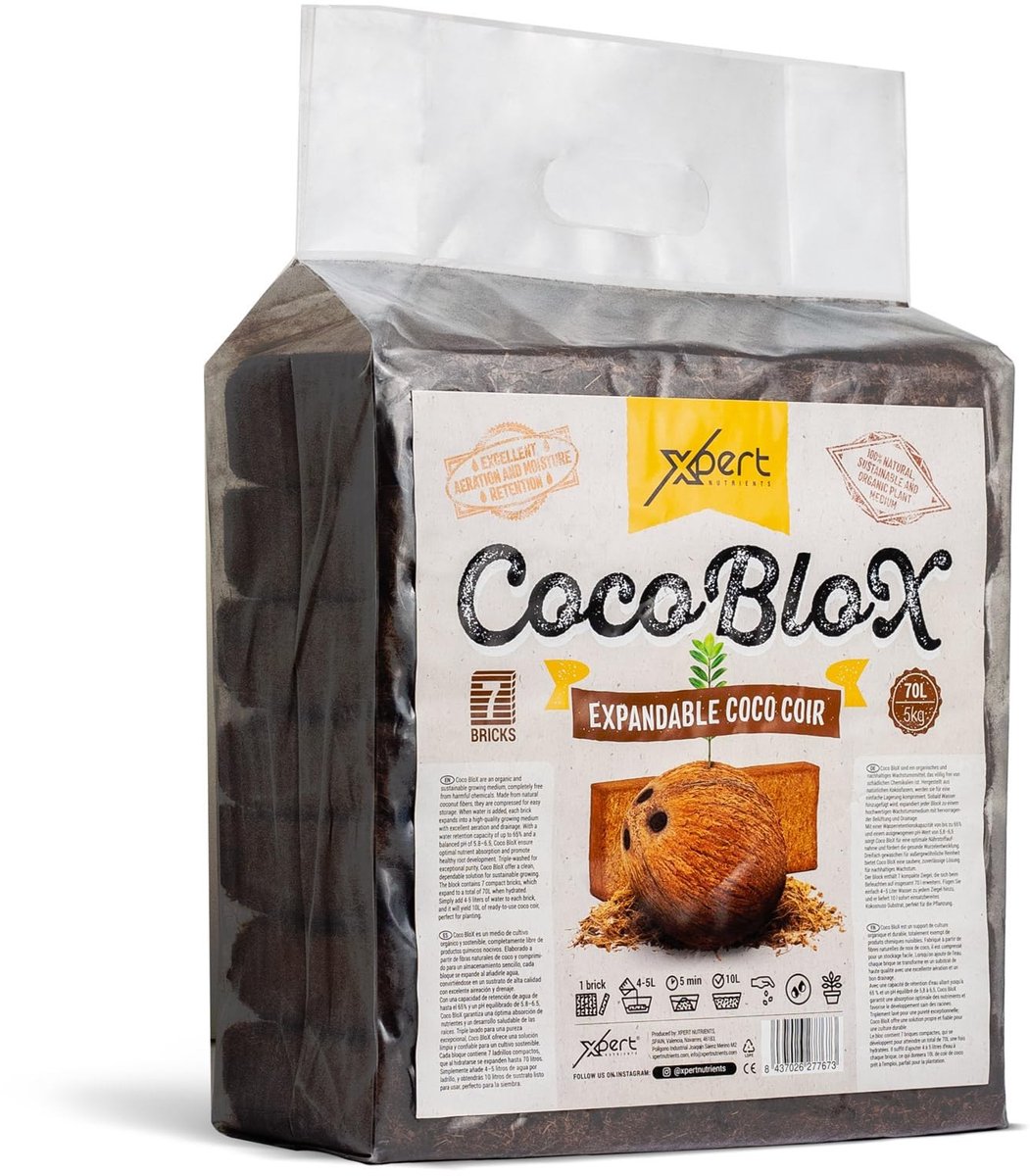 Kokosblok Substraat 70L - 7x10L