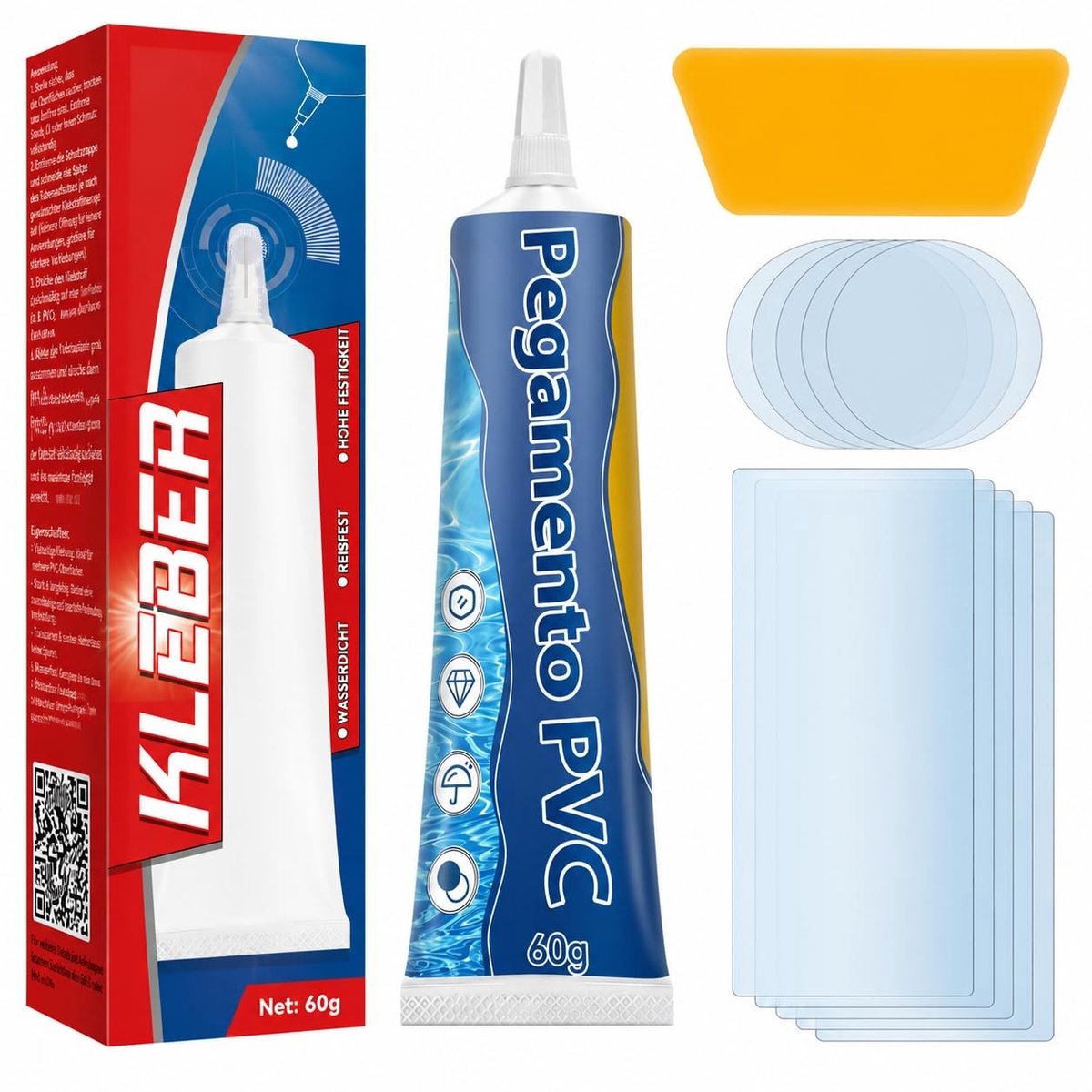 Waterdichte Patches voor Inflatable Producten - Transparant en Flexibel