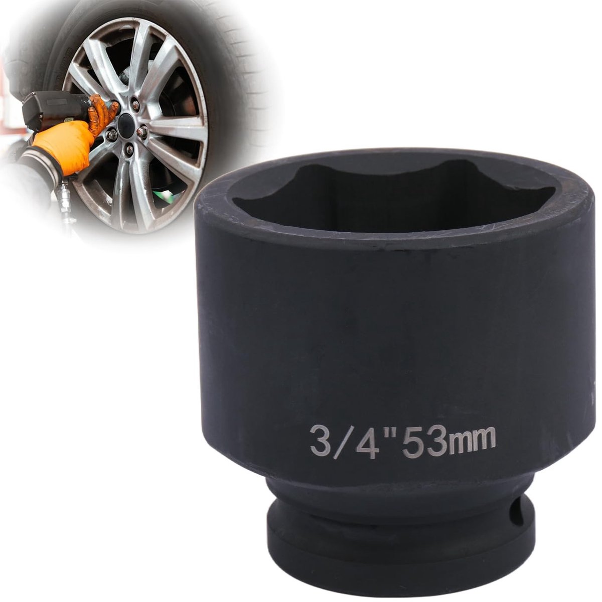 Steeksleutel met hexagonale aansluiting - 53 mm - 3/4 inch