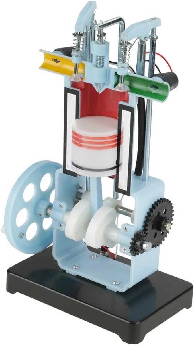 Model Kit voor 4-Takt Eencilinder Motor - Educatief Leerhulpmiddel voor Natuurkunde en Wetenschap in het Voortgezet Onderwijs met Handleiding en Demonstratiemateriaal