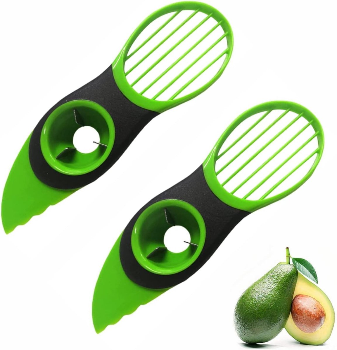 Multifunctionele Avocado Snijder en Schiller - 3-in-1 Gereedschap voor Avocado, Kiwi en Mango in de Keuken
