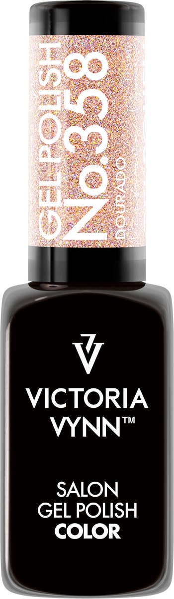 Victoria Vynn – Salon Gelpolish 358 Dourado - Holo Colorido - Flash - goud glitters - reflecterende gel polish - reflect - reflectie- gellak - nagels - nagelverzorging - nagelstyliste - uv / led - nagelstylist - callance