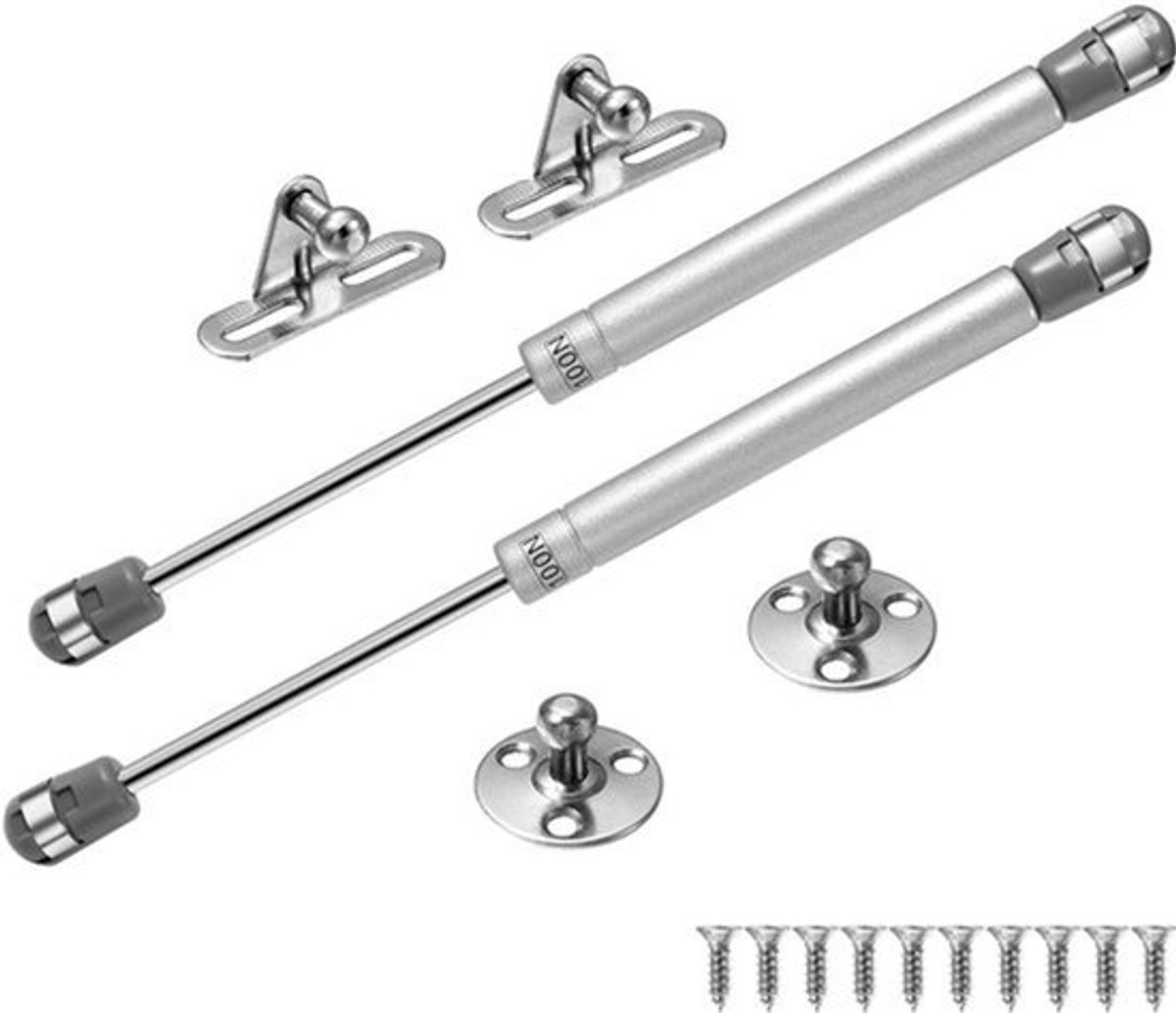 2pcs 100N Veiligheid Gasveren - Gaslift Houder voor Kasten met Zacht Deksel
