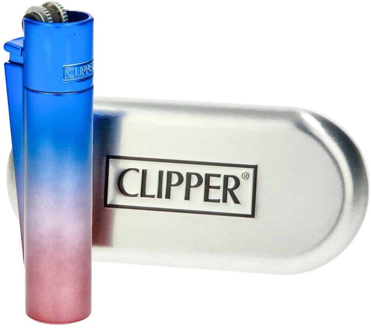 Clipper Large Metal Aanstekers "Deep Blue"