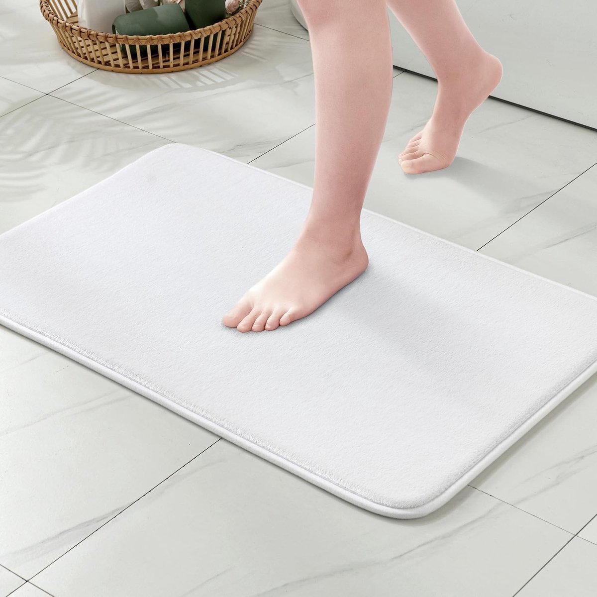 Comfortabele Antislip Badmat van Hydrofiele Geheugenfoam, Ultra Zacht en Absorberend, Ideaal voor Badkamer en Douche