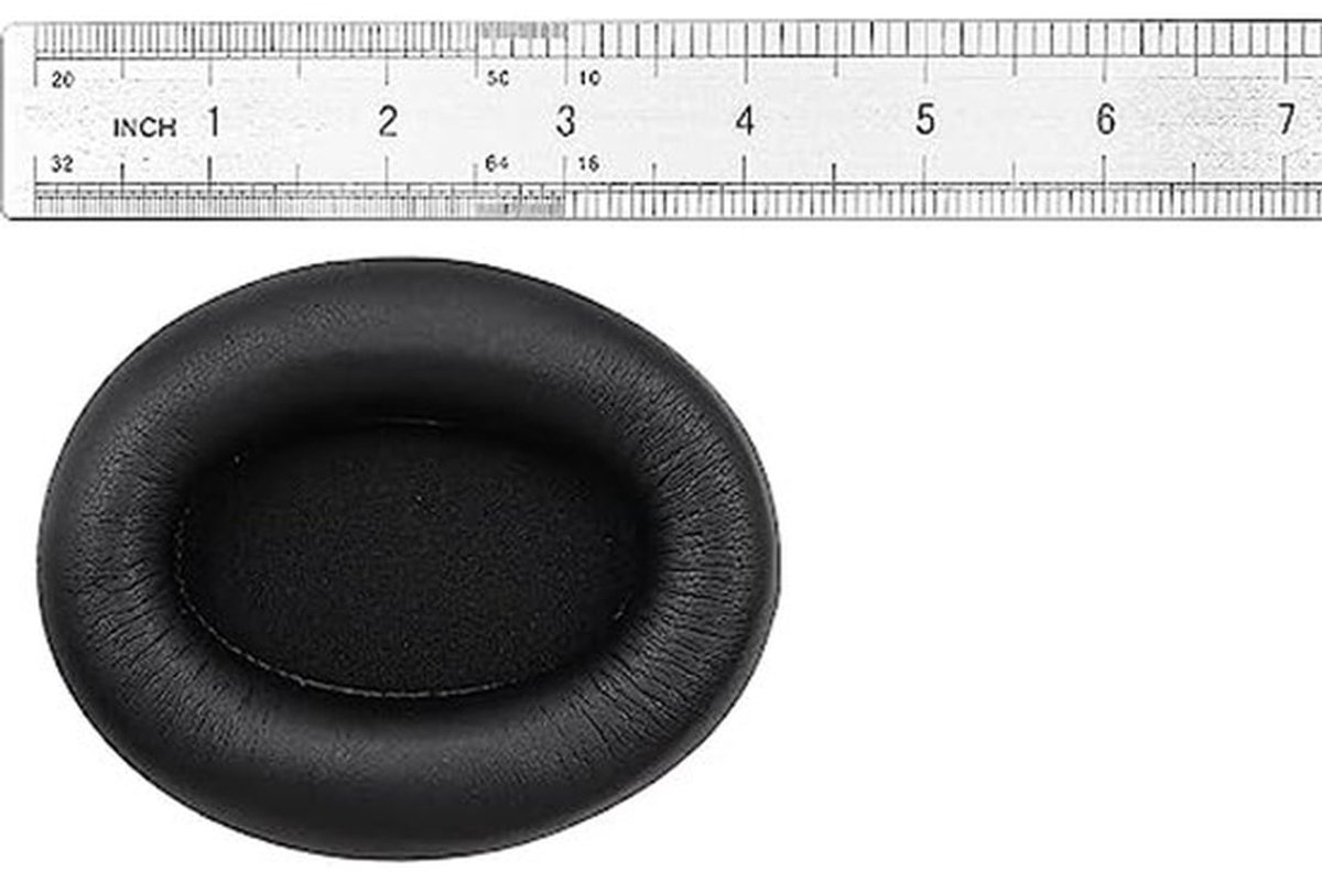 Vervangende oorkussens compatibel met Sony WH-1000XM3 hoofdtelefoon, met geluidsisolatie geheugenschuim (zwart)