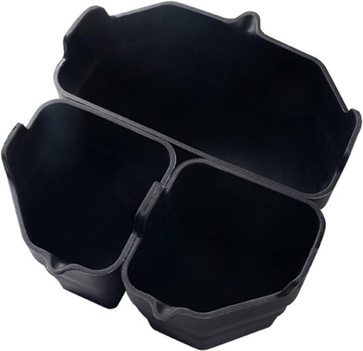 Slowcooker Verdelers - Crock Pot Liners - Twee Maaltijden Bereiden - Voedselveilig Siliconen - 20 cm x 195 cm - Zwart