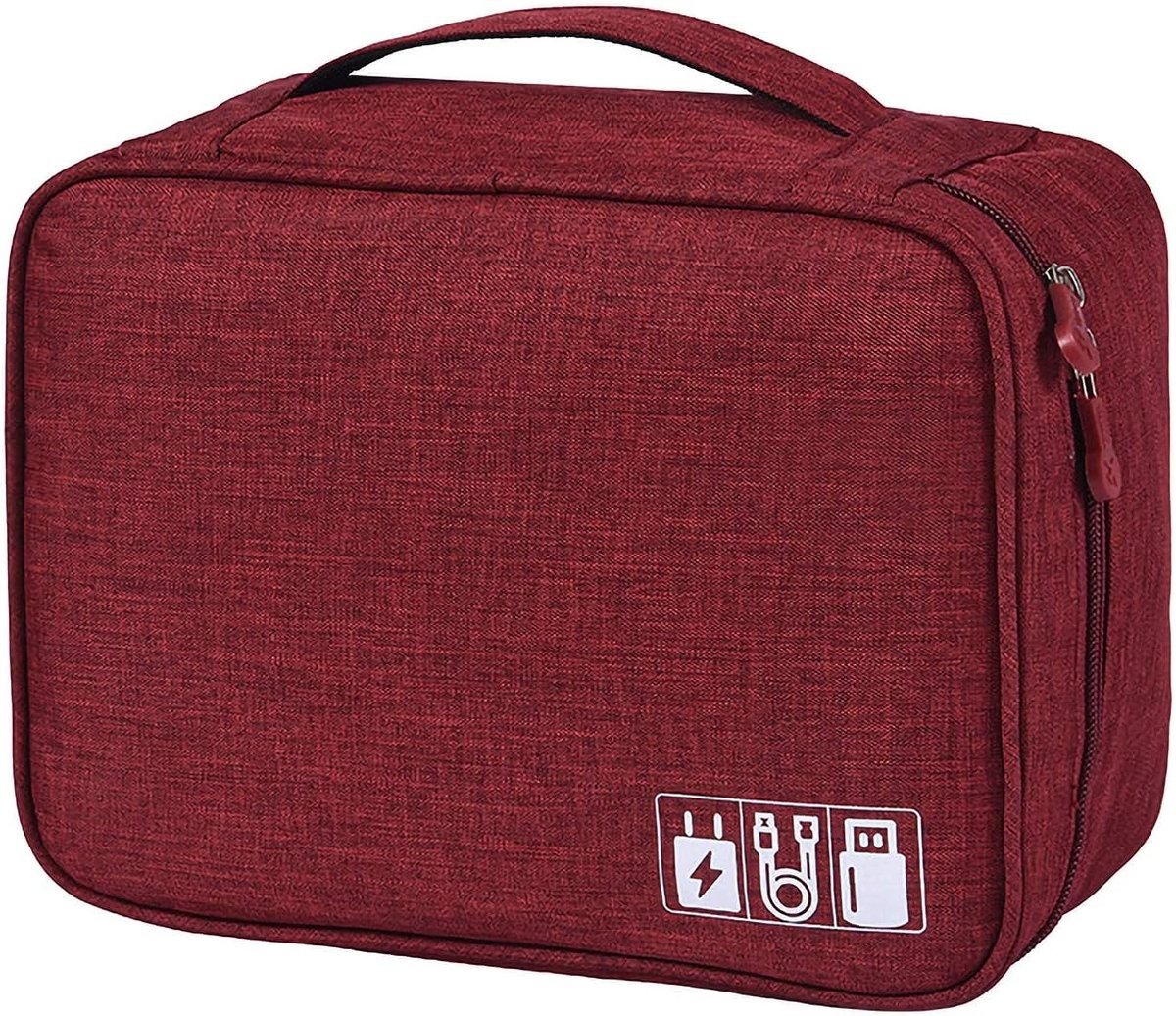 Draagbare Organizer voor Kabels en Accessoires - Waterdichte Tas voor Elektronica en Opladers, Ideaal voor Reizen en Thuisgebruik