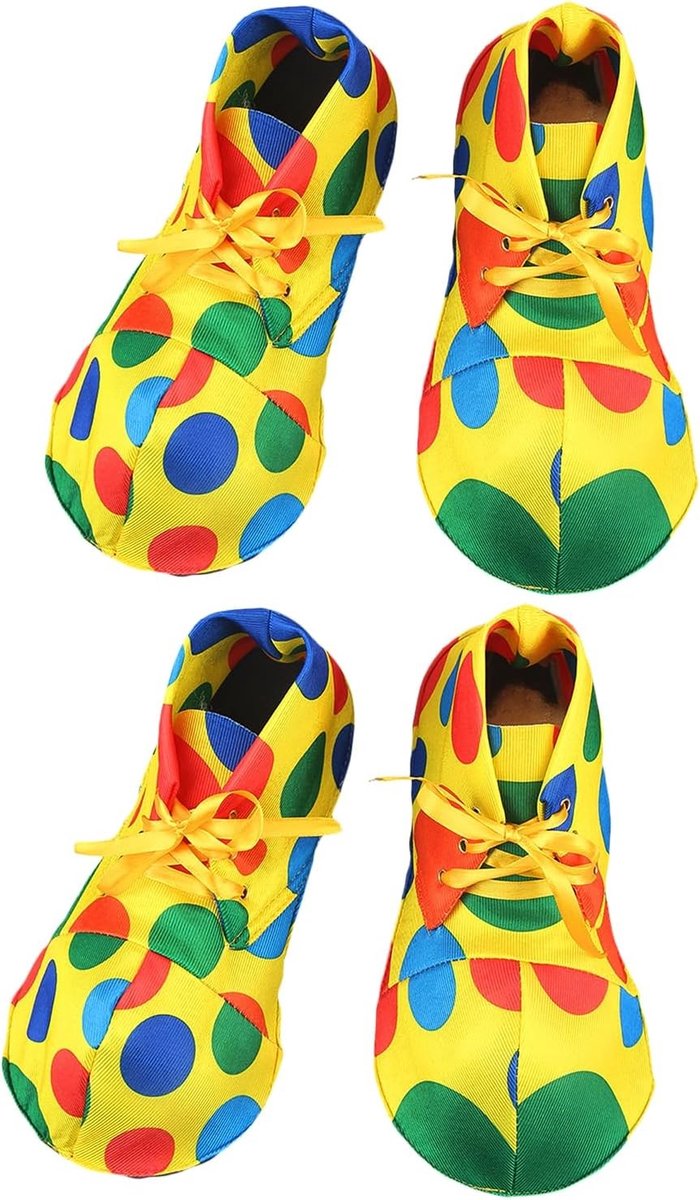 2 Paar Clown Schoenhoezen voor Circus, Carnaval en Halloween Kostuums - Perfect voor Clown Cosplay en Optredens