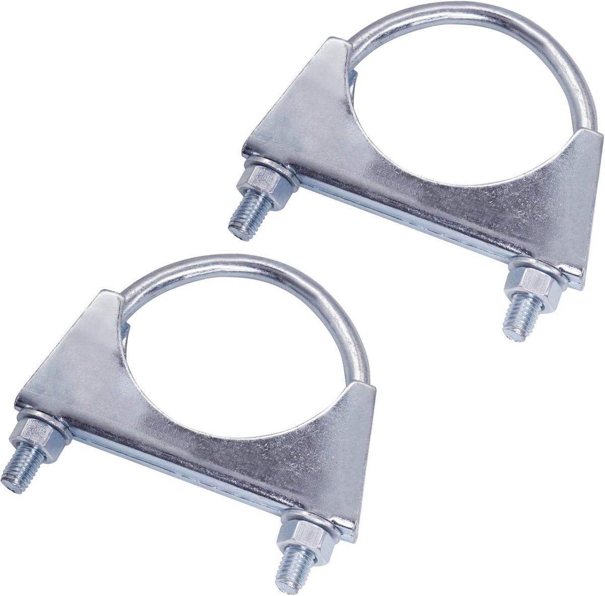 (2 stuks) buisklemmen voor buizen met een diameter van 70 mm, U-boutklemmen, verzinkte buishouders