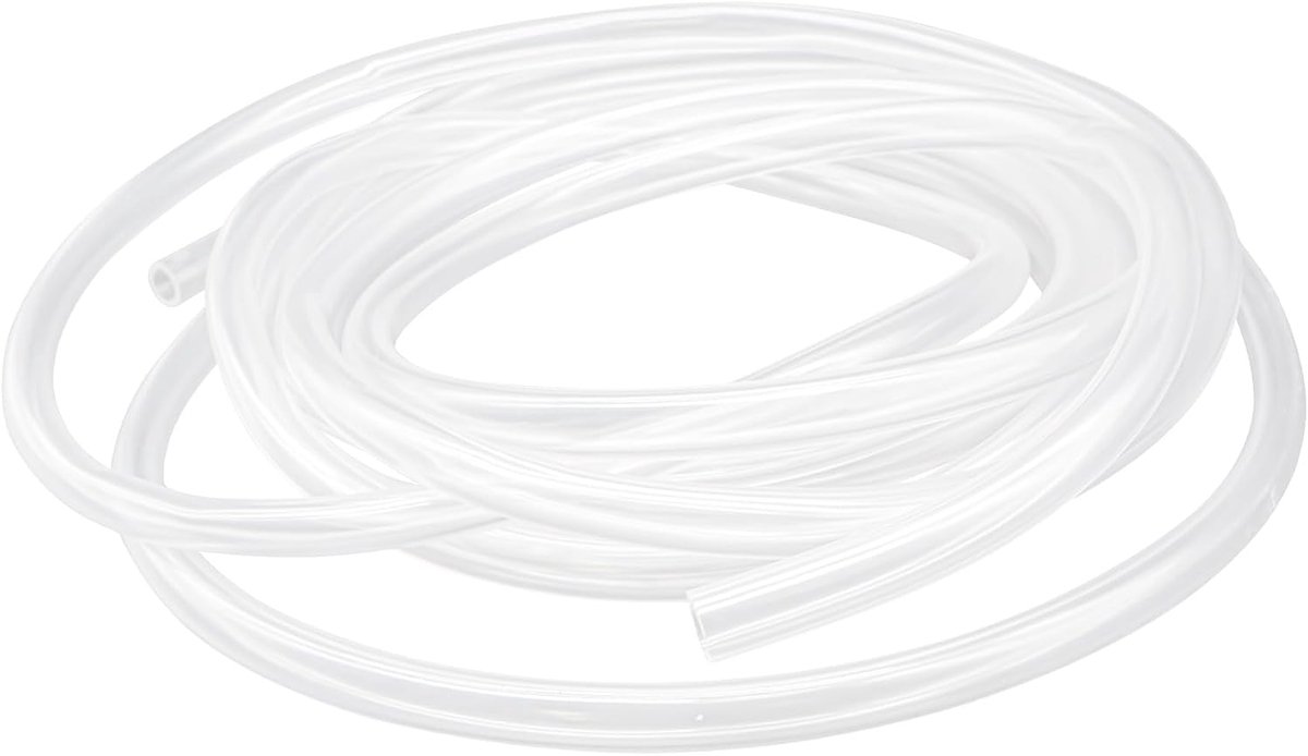 12 mm ID x 15 mm OD 5 m (16,4 ft) doorzichtige vinylslang PVC-buis, lichtgewicht en flexibele plastic buis, waterluchtpijp