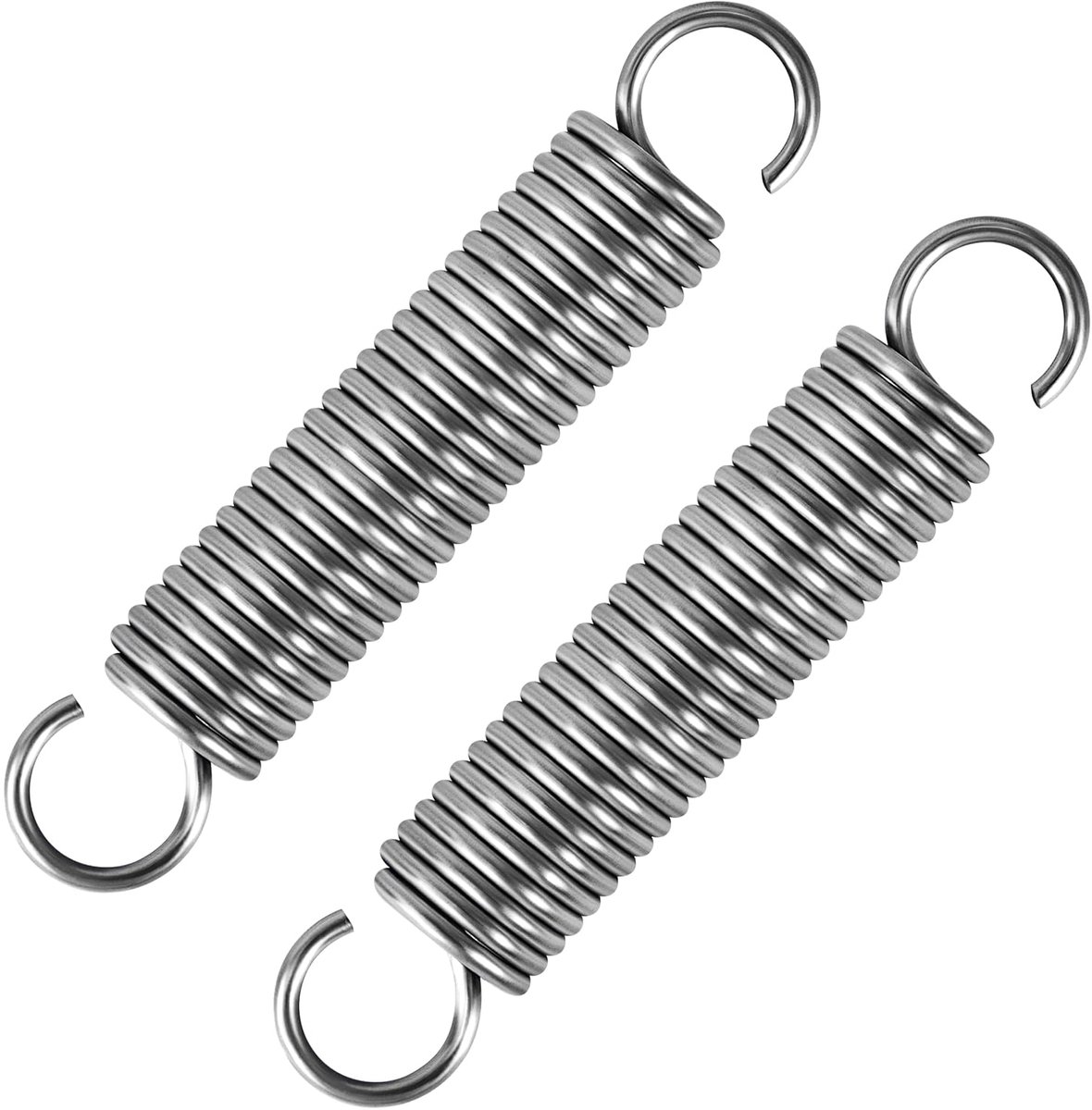 60 mm trekveer dubbele haak roestvrij staal draaddiameter 1,5 mm buitendiameter 12 mm trein 6 kg 2 stuks