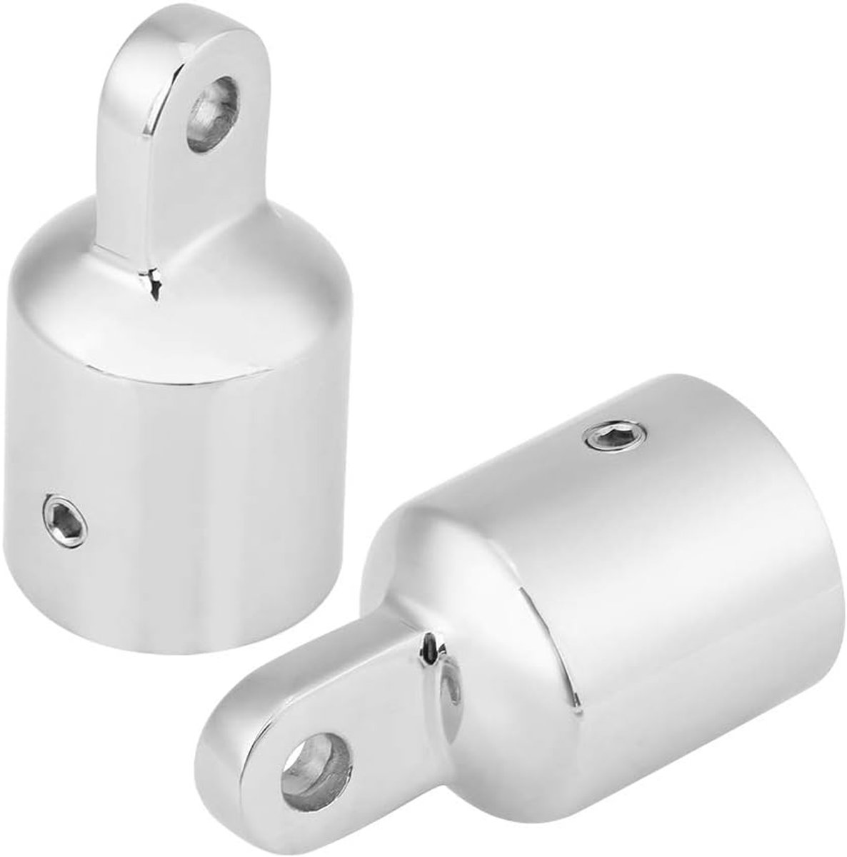 2 stuks bootoog-eindkappen, roestvrij staal maritieme bootoog-eind bimini-topkap hardwarebevestiging externe oog-eind boottopkappen buisdakhardware. - voor bevestiging bimini boot