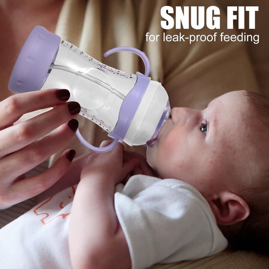 8 Stuks Flesringen en Doppen, Inclusief 4 Babyflesdeksels en 4 Zuigflesschroefringen BPA-Vrij Mam Flesdoppen Vervanging Compatibel met Philips Avent — afbeelding 5