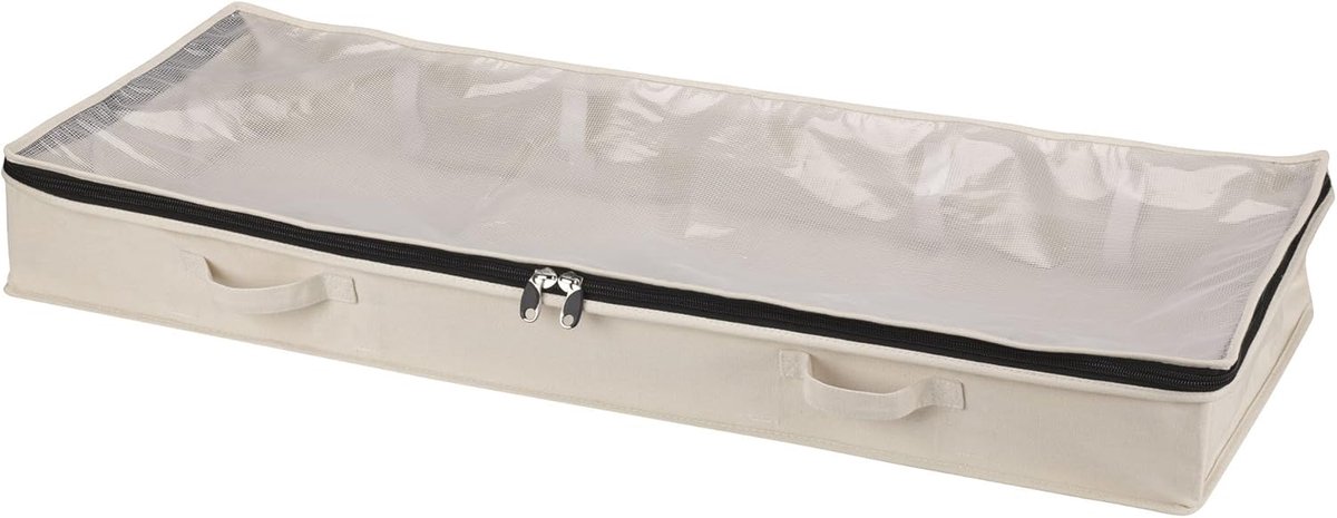 Essentials Katoenen Canvas Onder Bed Kleding en Linnen Opbergtas | Naturel