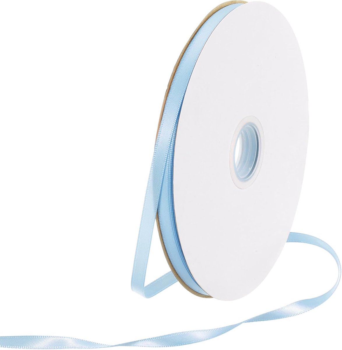1,52 cm Satijnen Lint 64 m Dik Dubbelzijdig Grosgrain Zijde Lint, [voor Cadeauverpakking, Haarstrikjes, Bruiloft, Taart, Bloem] - 64 Meter/210 Voet/ Lichtblauw