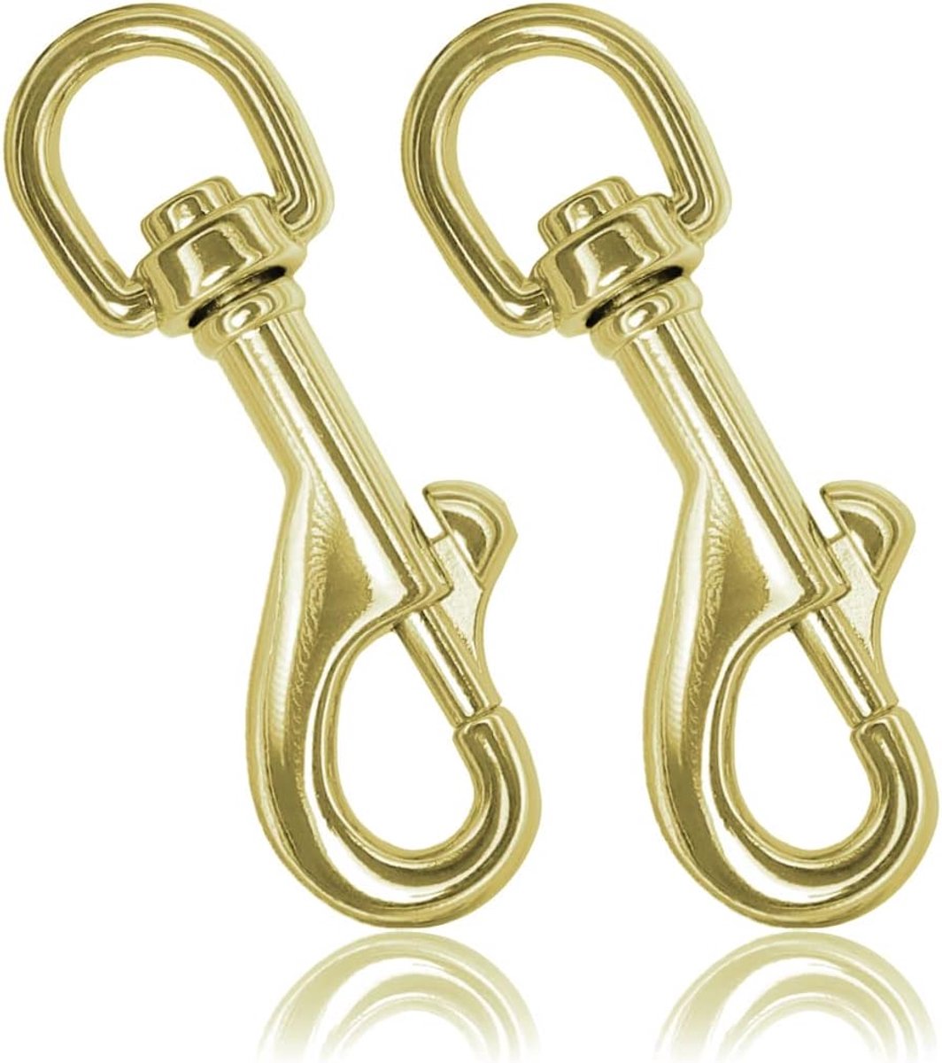 Karabijnhaak met draaischarnier in set, boutkarabijnhaak voor hondenhalsband, stalen karabijnhaak, voor Paracord 550 hondenriem, klikkarabijnhaak, draaikop, zinklegering, metalen design