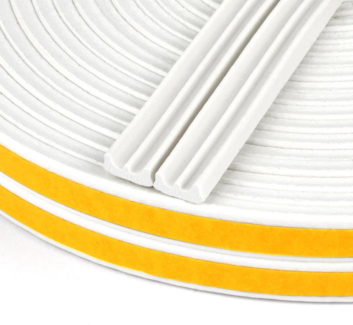 Afdichtingstape voor deuren en ramen, 9 mm x 4 mm, E-profiel, rubberen afdichting, zelfklevende schuimband, deurafdichting, ramen, rubberen afdichting voor botsing, afdichting