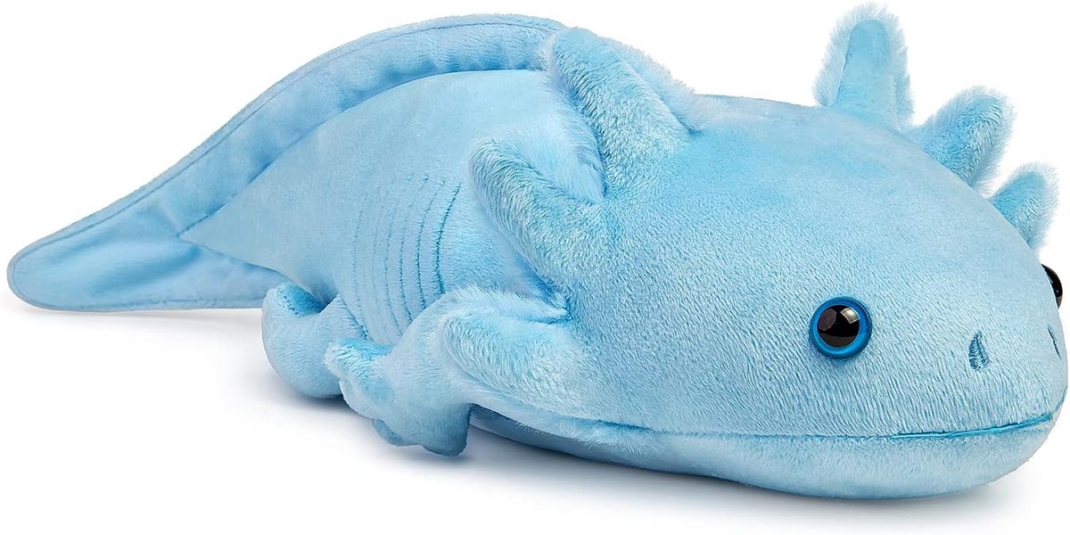 lilizzhoumax Axolotl Kawaii Axolotl pluche dier, 51 cm, realistisch Axolotl pluche dier, speelgoed voor wilde dieren, cadeau voor vrienden en kinderen