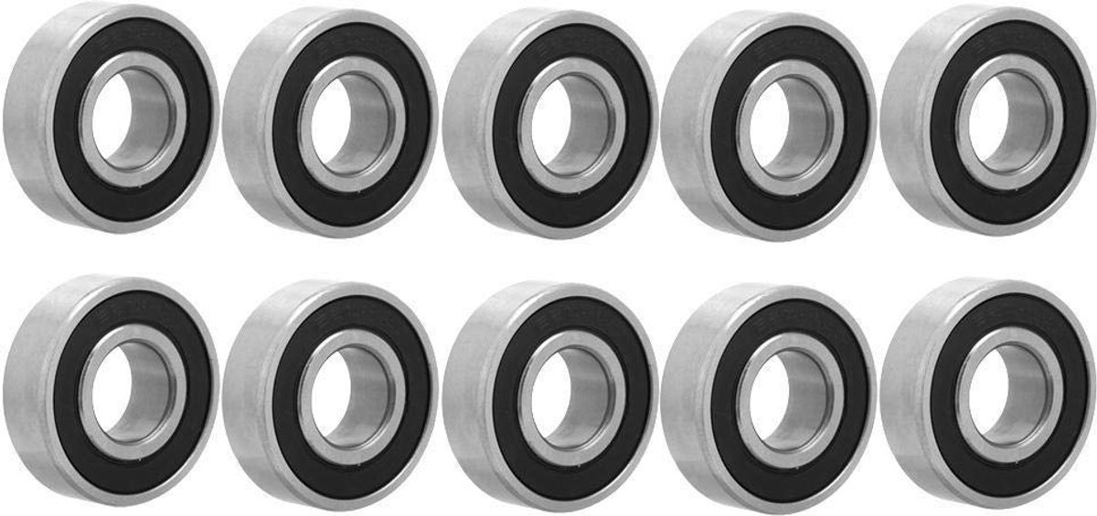 10st 6202-2rs Rubber Diep Verzegeld Rubber Diepte Stalen Kogellagers 15x35x11mm