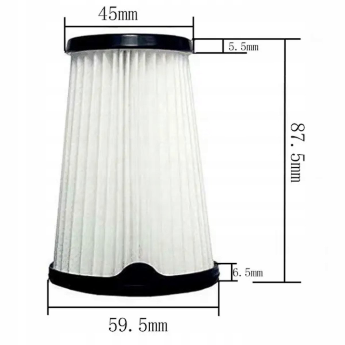 AreoSe - HEPA-filter voor ELECTROLUX ERGORAPIDO - 6 stuks