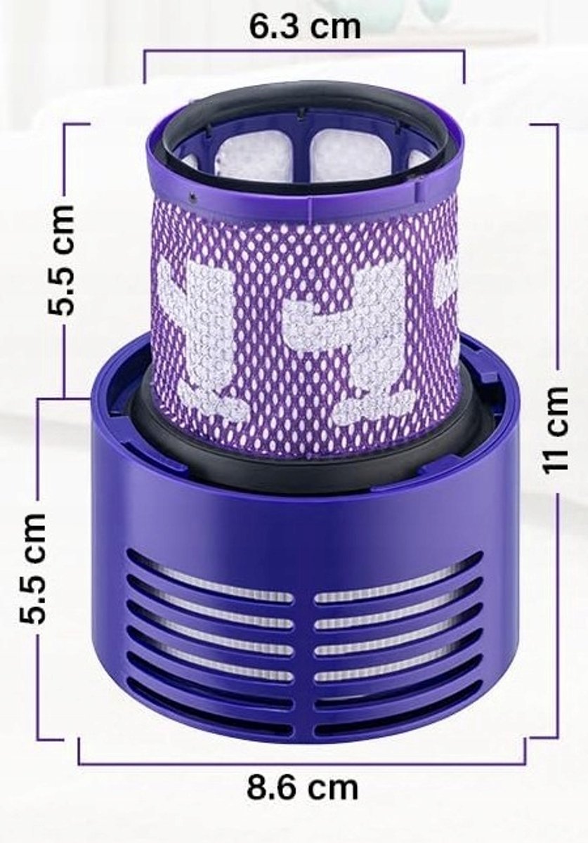 AreoSe - HEPA-filter voor Dyson V10 - 3 stuks