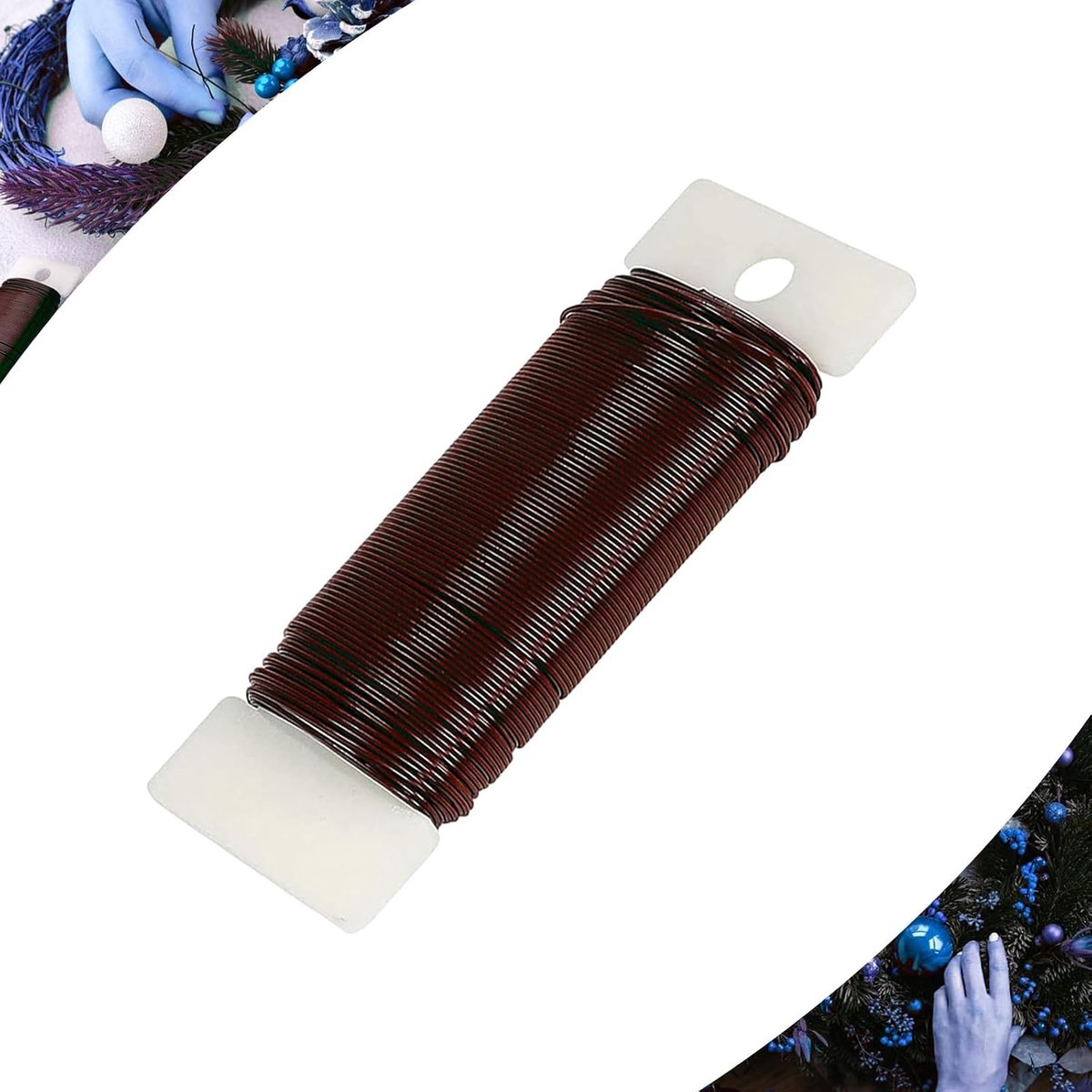 Bloemistdraad voor het maken van draad, Roll Bloemen Ambachten Kerstdraadjes, Tuin Paddle Binding Draad Reel Wires voor Bloemist, Kralen, Bloem Arranging, Ambachten