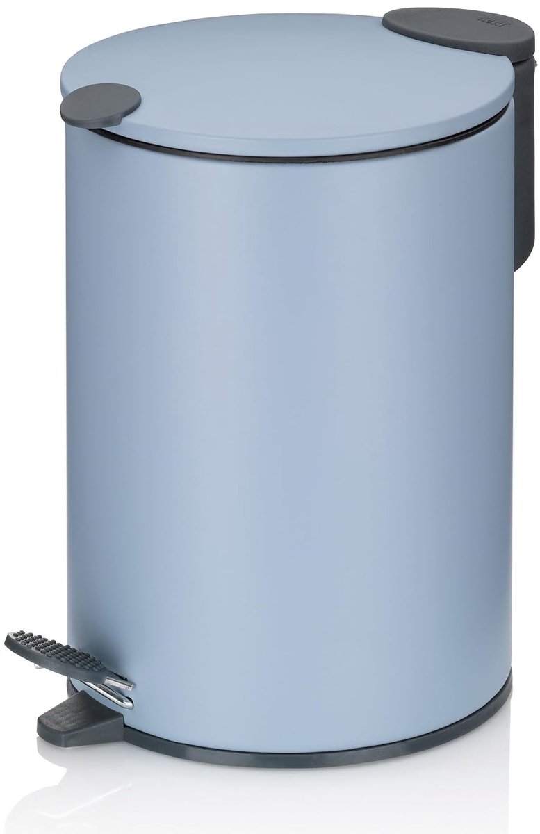 23611 Pedaalemmer, vuilnisbak, 3 l, Silent-Close, metaal, Mats, nevelblauw