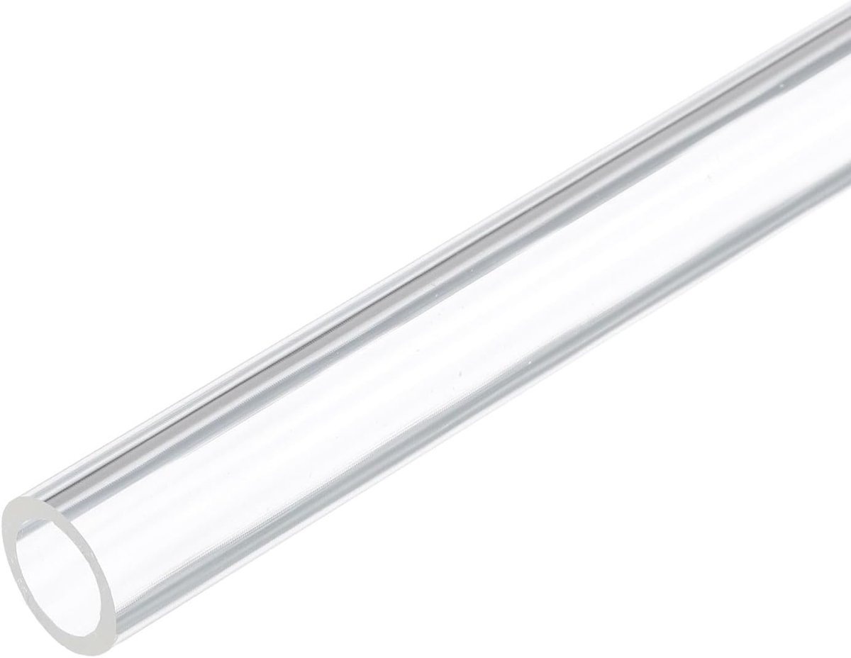 12 inch doorzichtige plastic stijve buis 10 mm x 14 mm (3/8 "x 0,55 inch) acryl buis ronde polycarbonaat buis, [voor sanitair, hydrauliek, pneumatiek, aquarium, doe-het-zelf]