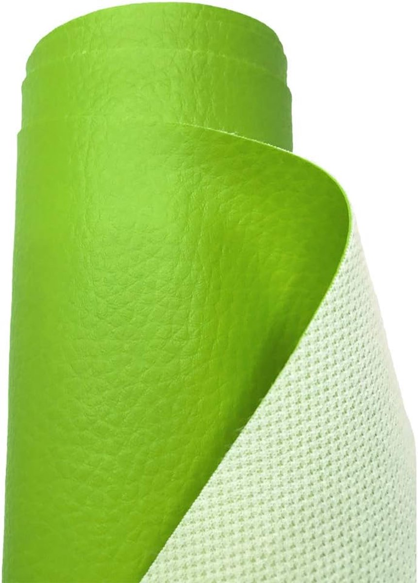 Stof, nepleer, vinyl, waterdicht, materiaal, voor kleding maken, bekleding, tafelkleed, tassen, korte broeken, rokjes, groen, halve meter, 50 x 140 cm