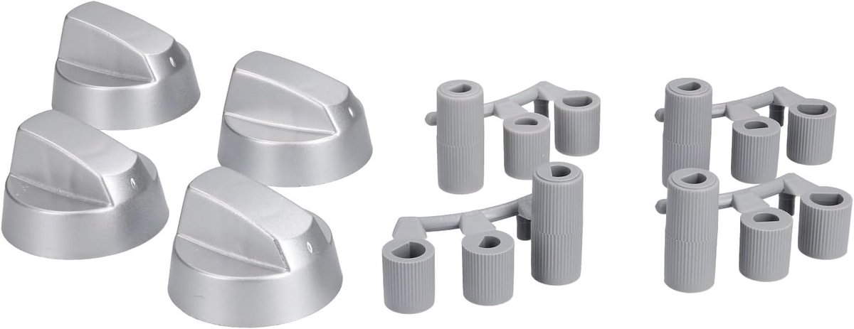 Knoppen Ø 41 mm met universele adapters voor kookplaten van alle merken