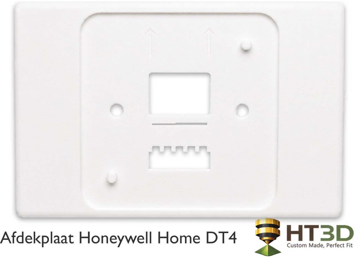 Afdekplaat Honeywell Home DT4 - Wit -Honeywell Home DT4 Thermostaat - Kamerthermostaat - Thermostaat - Muurplaat - Afdekraam - Grondplaat - Houder - HT3D