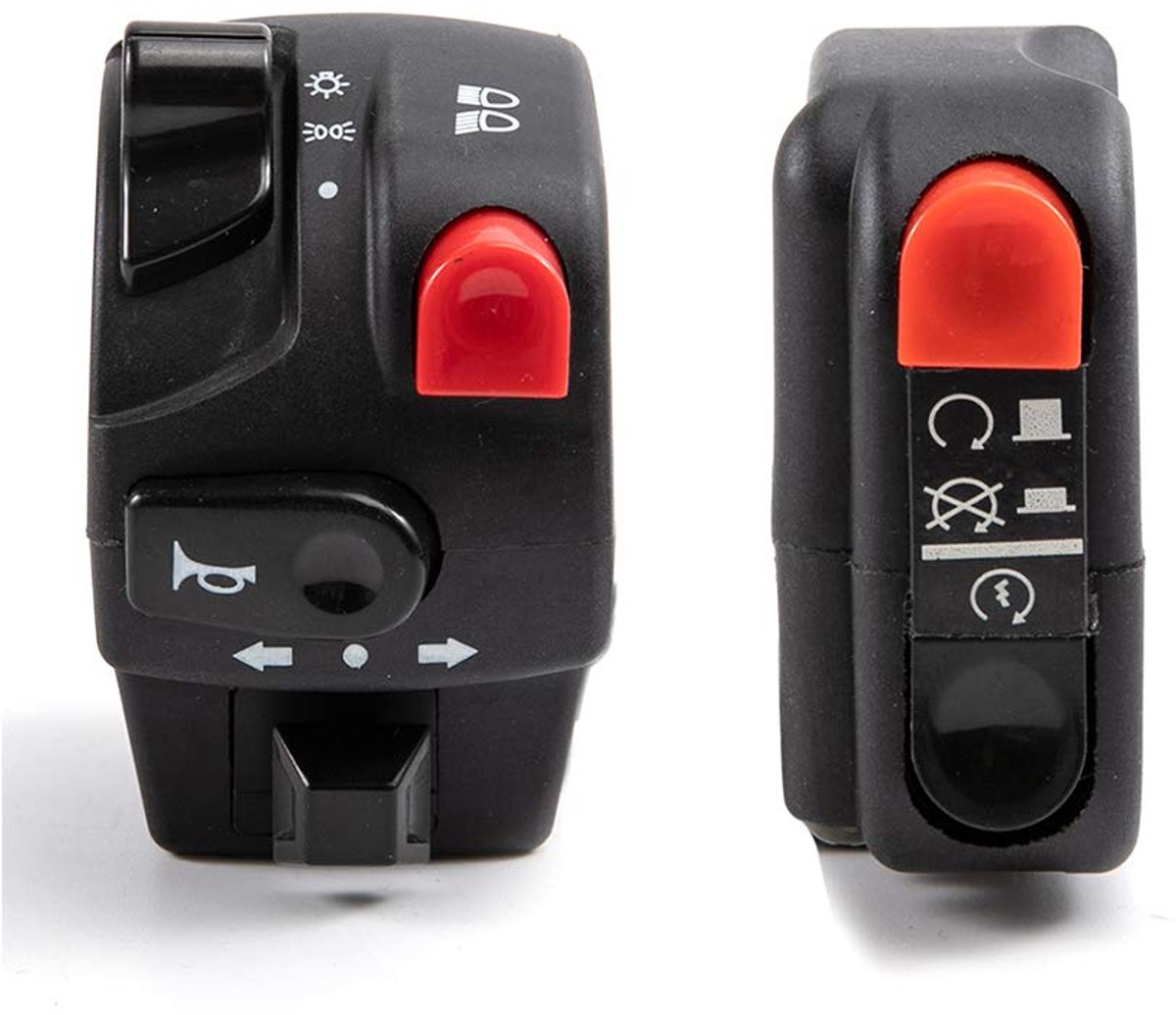7/8 inch 22 mm motorschakelaar motorfiets claxon knop knipperlicht mistlamp licht start stuur elektrische regelaar schakelaar