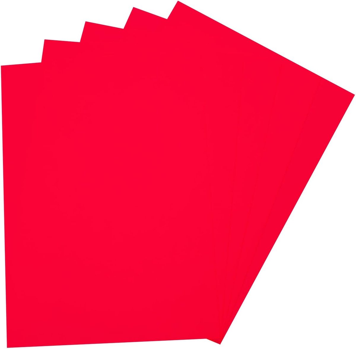 folia 23520 - schuimrubber, 5 vellen, 2 mm, ca. 29 x 40 cm, hoogrood - ideaal voor diverse knutselwerken