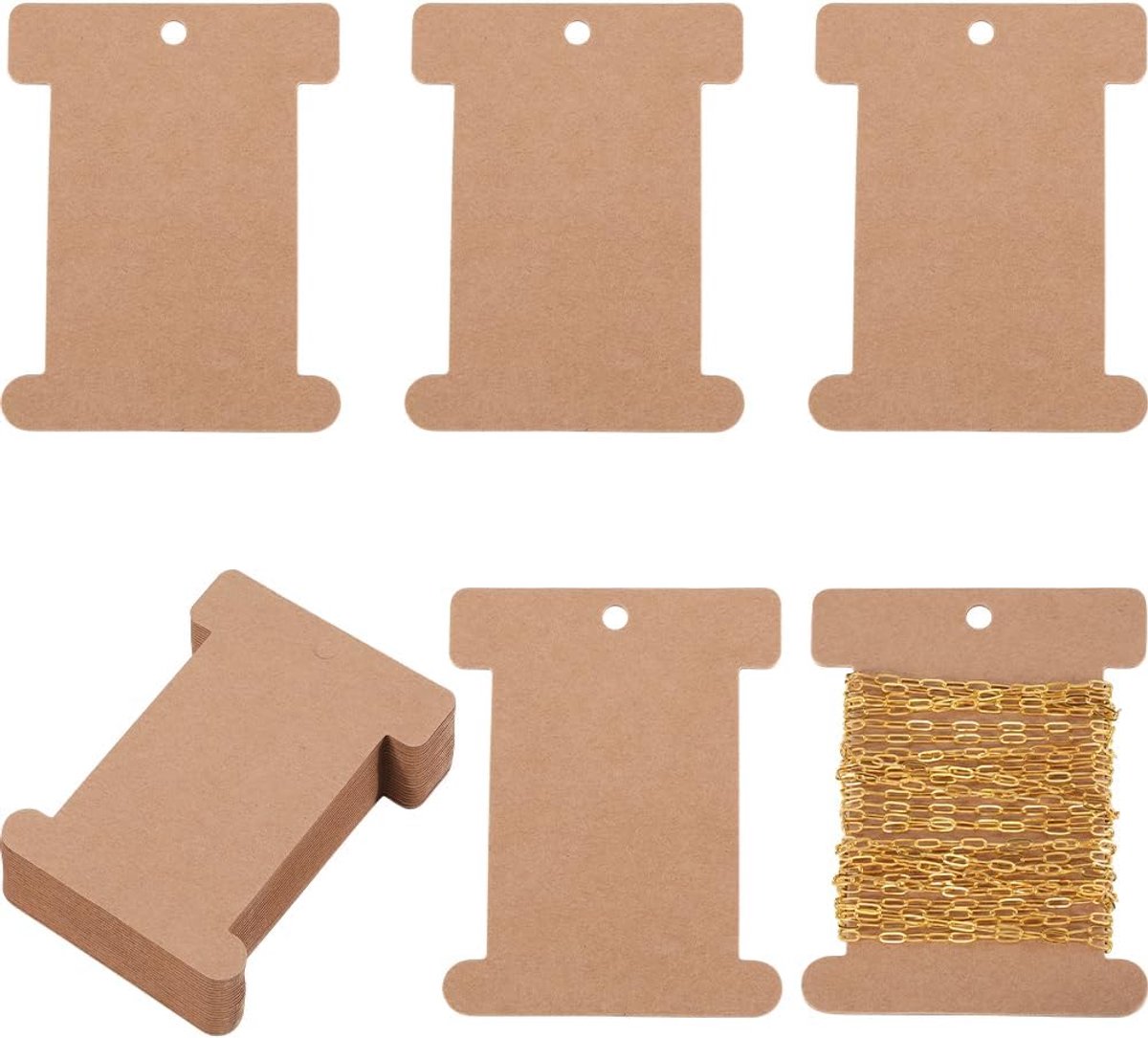 Spoelen papier draad spoel kraftpapier borduurzijde borduurwerk lint houder garen koorden lijn draden organizers kaart draden spoelen voor knutselen kruissteek DIY naaien