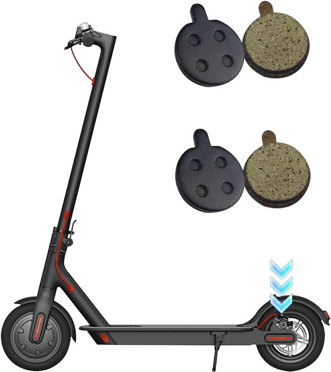 Remvoering voor Xiaomi e-scooter, accessoire voor Xiaomi elektrische scooter Pro 2 / Pro/M365 / 1S