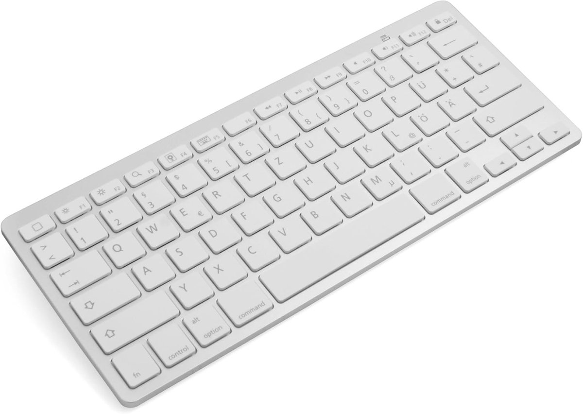 Bluetooth draadloos toetsenbord toetsenbord QWERTZ voor iOS/Android/Mac/Windows