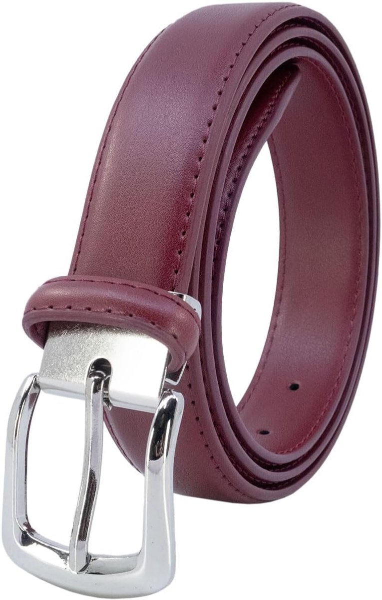 riem 3 cm korst rundleer verstelbare gesp zilveren gesp 120 cm