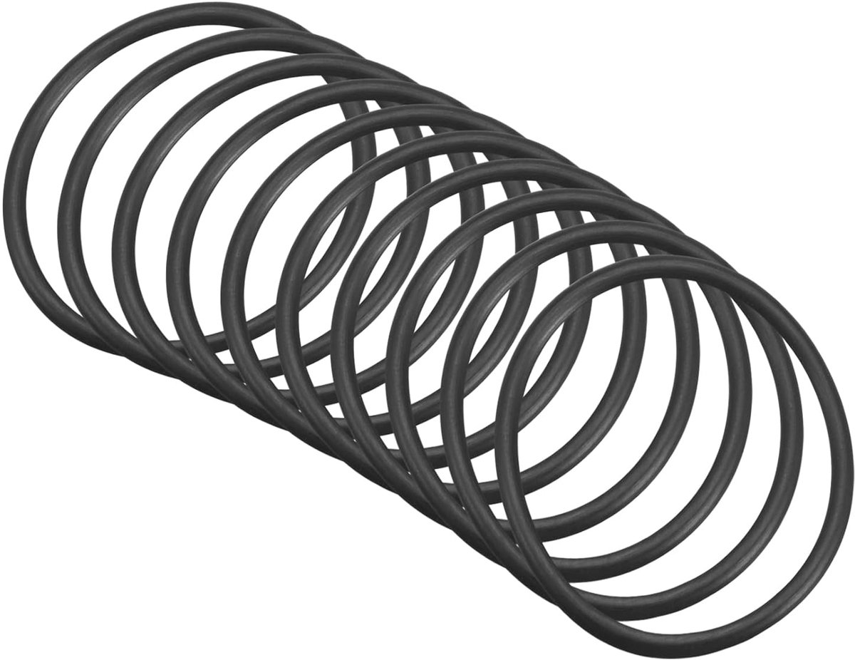 47 mm x 40 mm x 3,5 mm nitril-rubberen afdichtingen x 10 stuks ronde afdichting voor waterkraan loodgieterswerk reparatie afdichting verbinding [zwart]