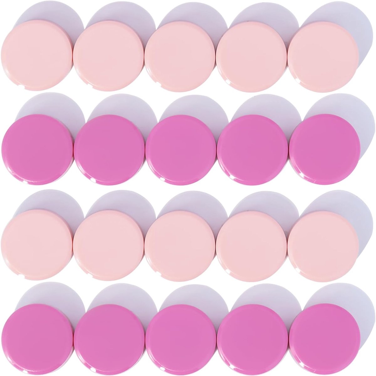 Magneten, Magneten voor Magneetbord, 20 Sterke Magneten voor Whiteboard & Koelkast, Mini Magneetjes Kleine Whiteboardmagneten Ronde Magneten voor Memo Borden, Notitieborden (Roze)