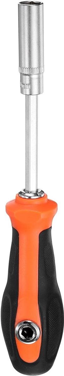 1/4" Metrische Moerschroevendraaier 10 mm CR-V Staal Zeskantschroevendraaier Met Antislip Handgreep Voor het Aantrekken en losmaken van Bevestigingselementen