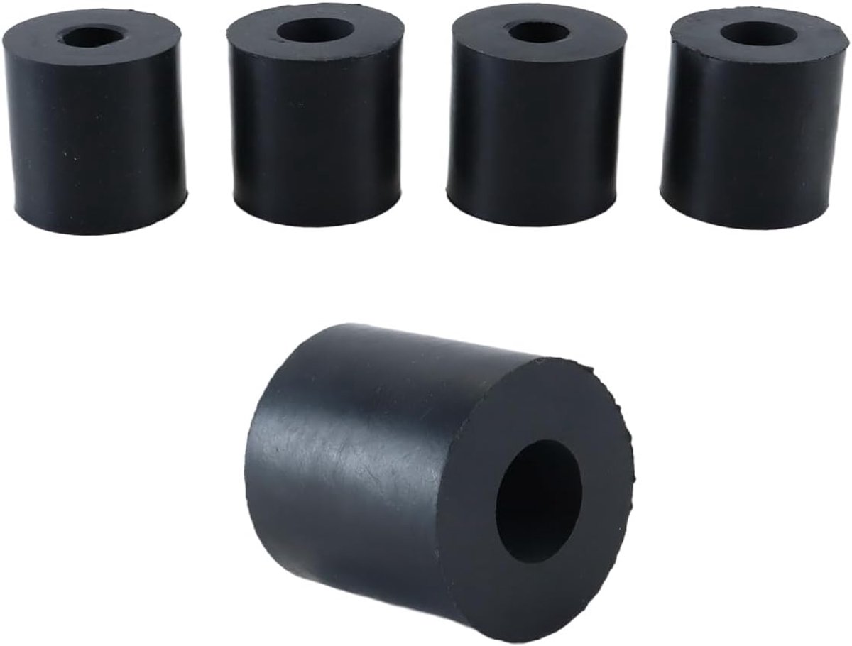 4 stuks rubberen ringen, rubberen afstandhouders, 40 mm AD, 16 mm ID, 40 mm dik, ronde neopreen trillingsdemperpads, isolatiebussen, afstandhouders