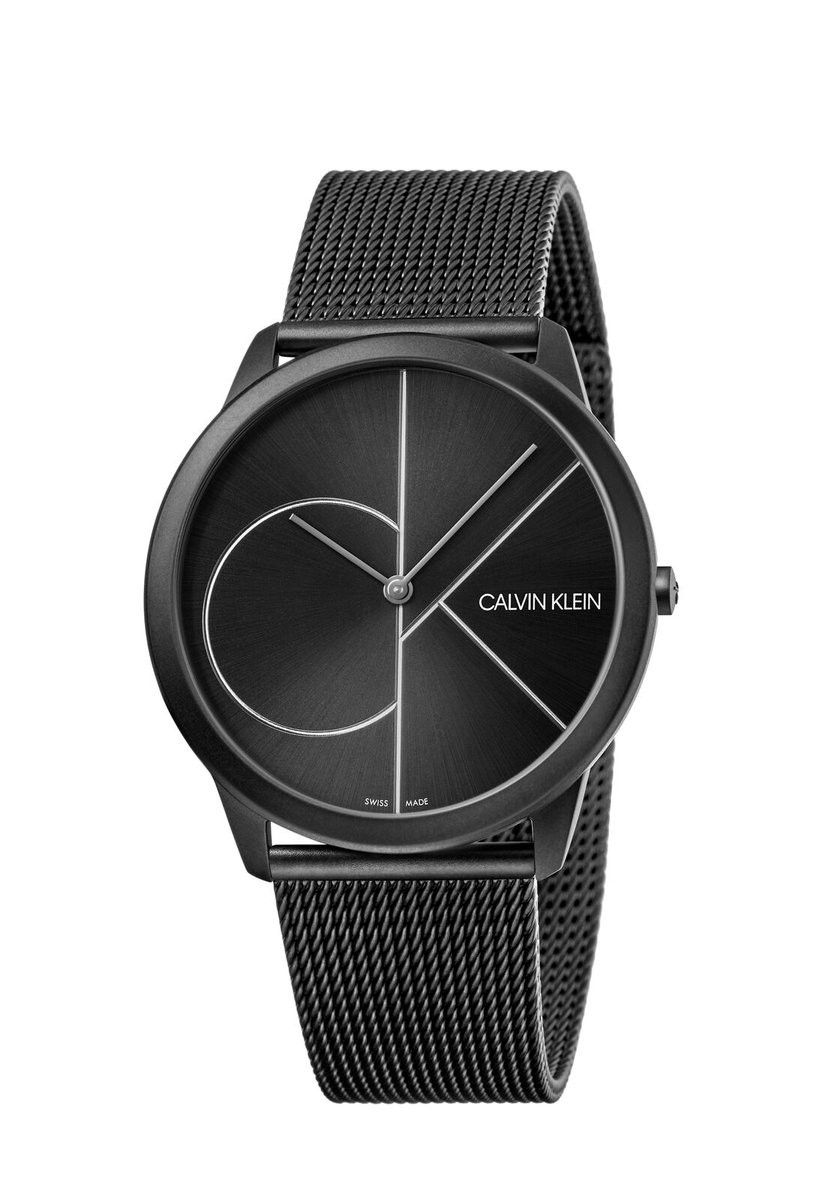 Calvin Klein Minimal K3M5T451 Herenhorloge – Zwart – Mesh Band – Quartz