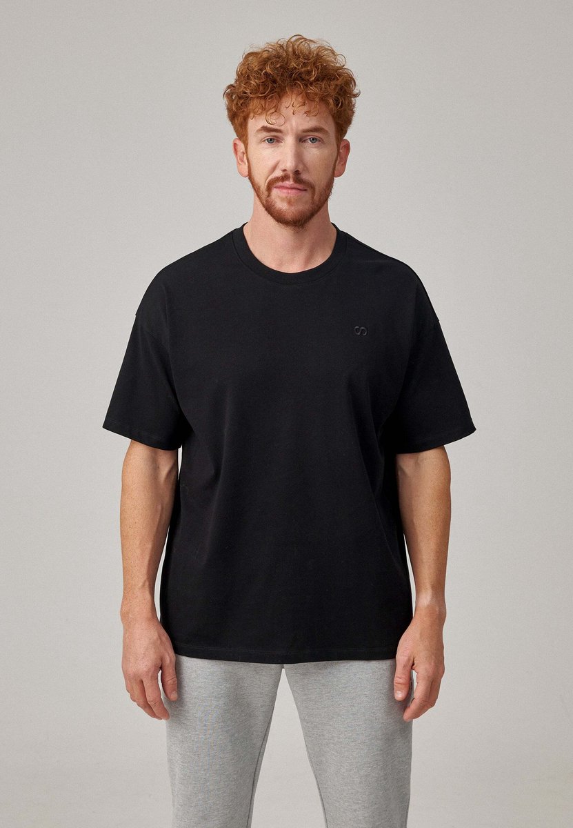 SNOCKS Oversized Crew Neck T-Shirt - Boxy T-Shirt Unisex - Streetwear Shirt - Crew Neck - Biologisch Katoen