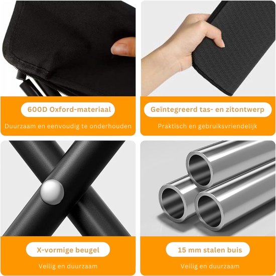ZRNS® Voetenbank Buiten en Binnen - Campingkruk - Opvouwbaar - Weerbestendig - 2 Stuks van zrns — afbeelding 5